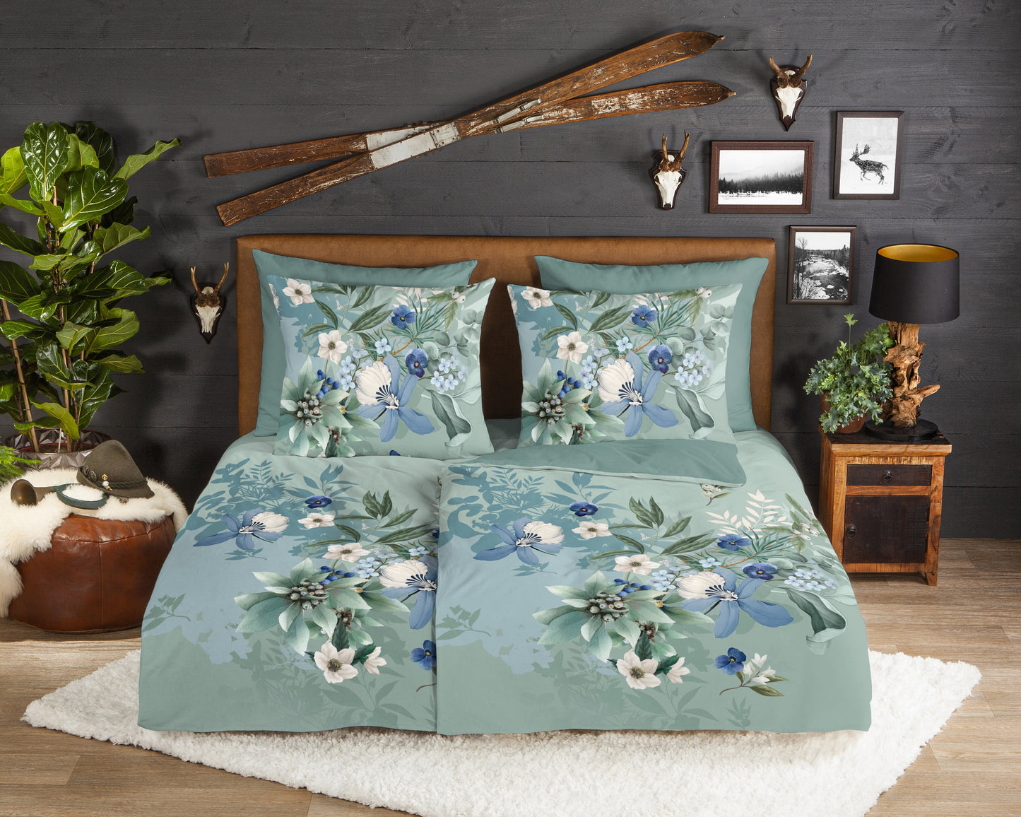 Dekbedovertrek Good Morning Farren flanel - Duitsland 155x220 + 1* 80x80 cm