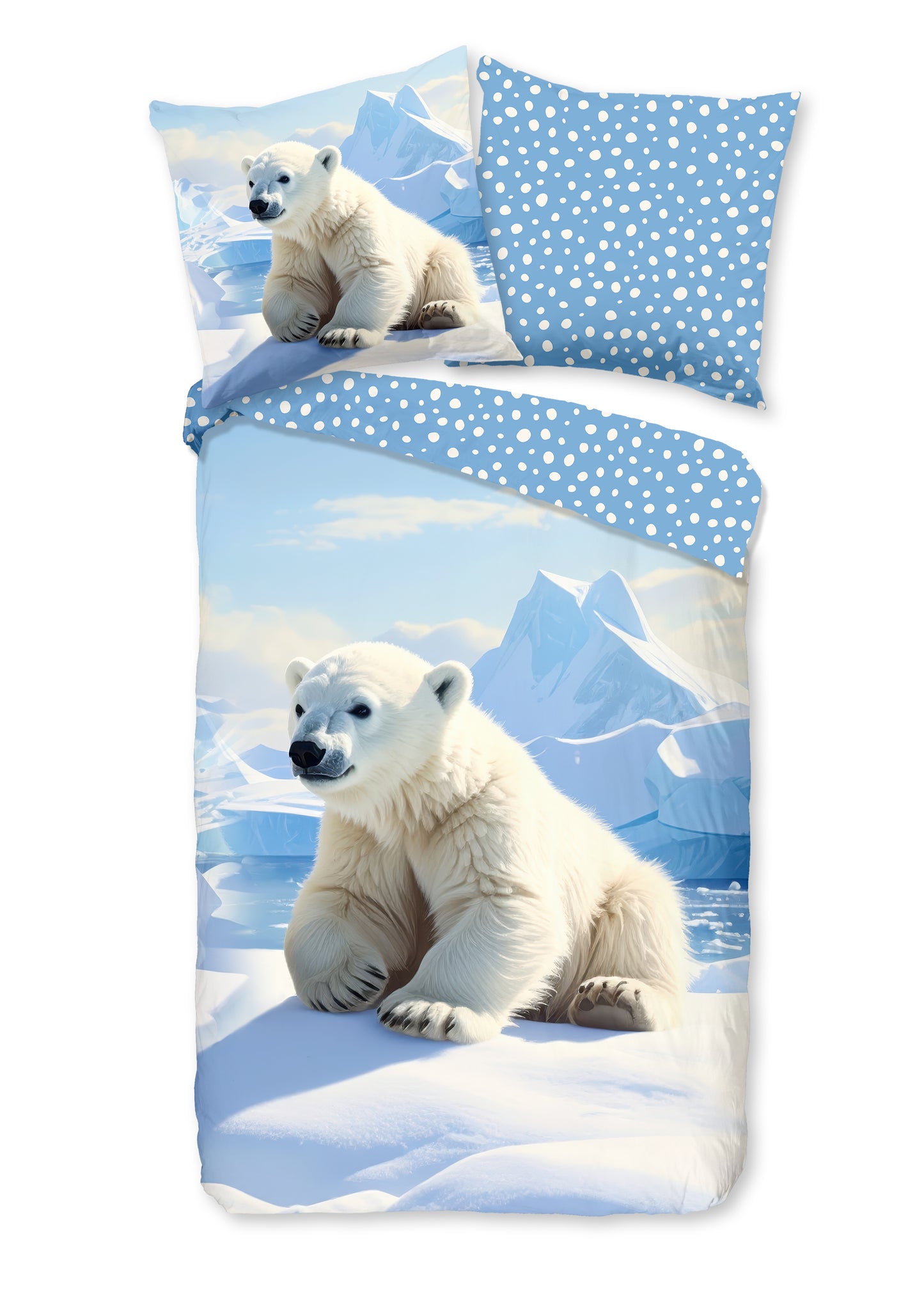Kinderdekbedovertrek Good Morning Emric flanel - Duitsland 135x200 + 1* 80x80 cm