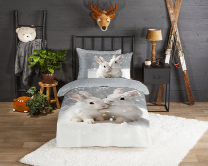 Kinderdekbedovertrek Good Morning Coef flanel - 1 persoons 140Ã—200/220 cm