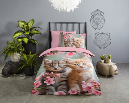 Kinderdekbedovertrek Good Morning Mischa - 1 persoons 140Ã—200/220 cm