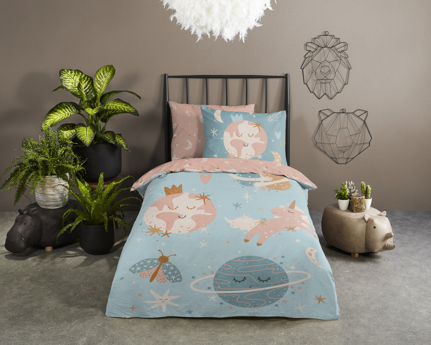 Kinderdekbedovertrek Good Morning Universal - 1 persoons 140Ã—200/220 cm