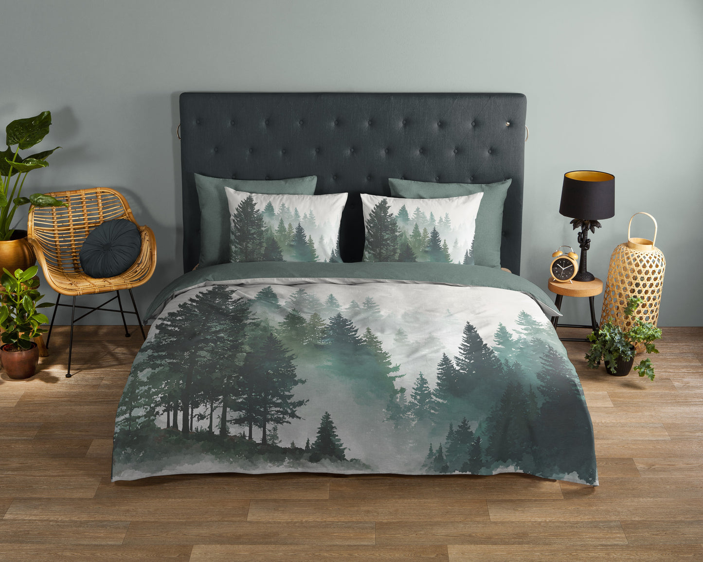 Dekbedovertrek Good Morning Arbres - Lits jumeaux 240x200/220 cm
