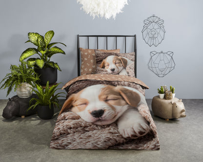 Kinderdekbedovertrek Good Morning Bas - 1 persoons 140Ã—200/220 cm