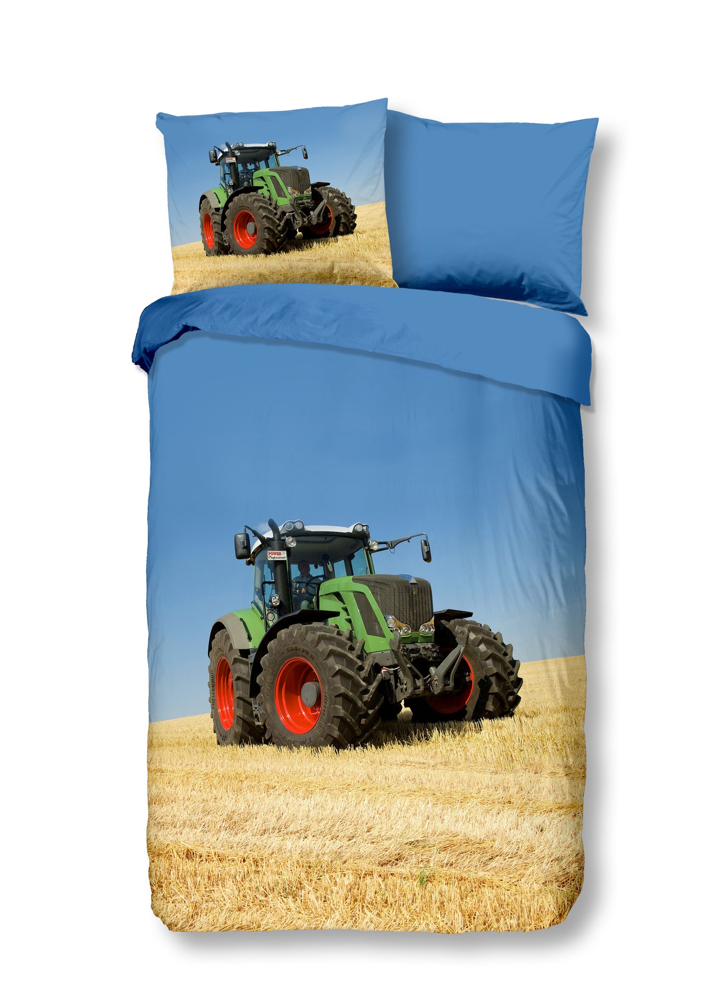 Kinderdekbedovertrek Good Morning Tractor - 1 persoons 140Ã—200/220 cm