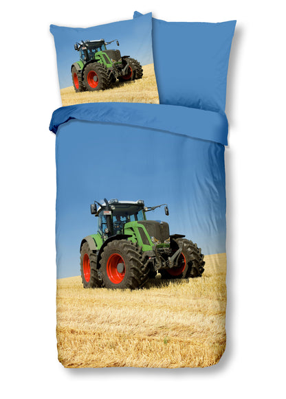 Kinderdekbedovertrek Good Morning Tractor - Duitsland 135x200 + 1* 80x80 cm