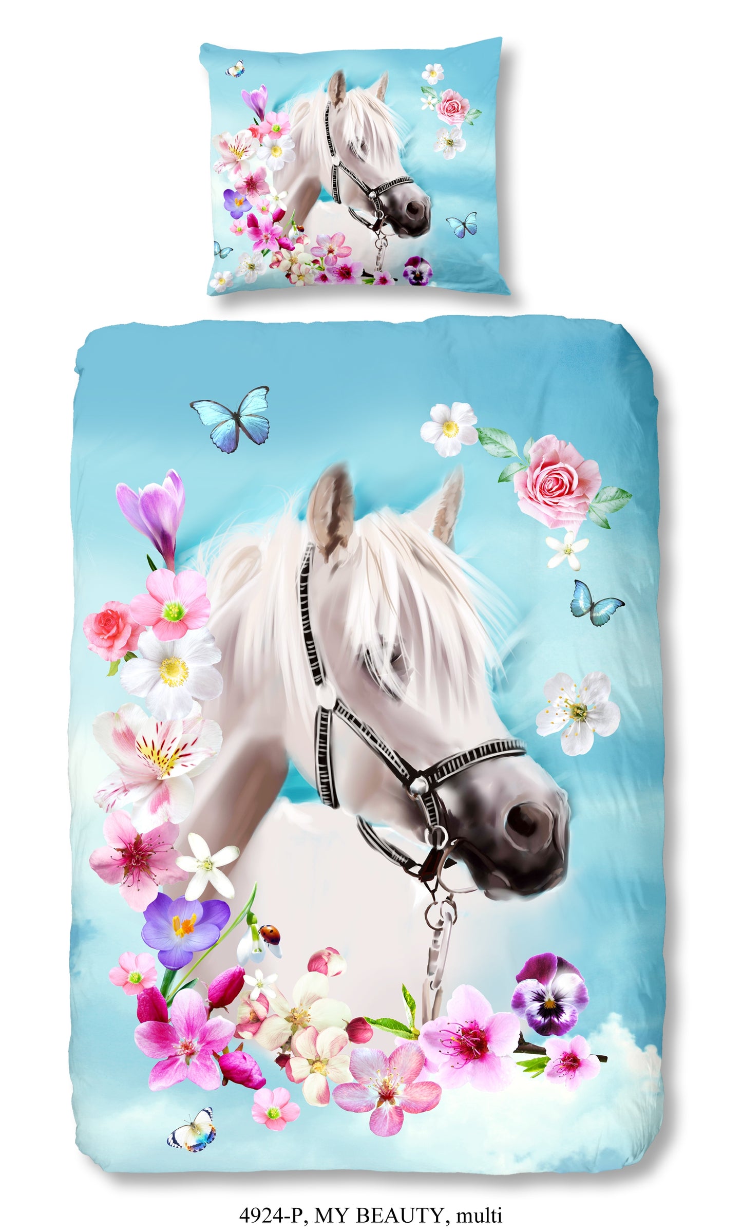 Kinderdekbedovertrek Good Morning My Beauty - 1 persoons 140Ã—200/220 cm