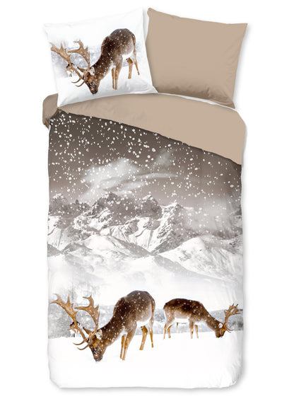 Dekbedovertrek Good Morning Flanel Winter - Lits jumeaux 240x200/220 cm