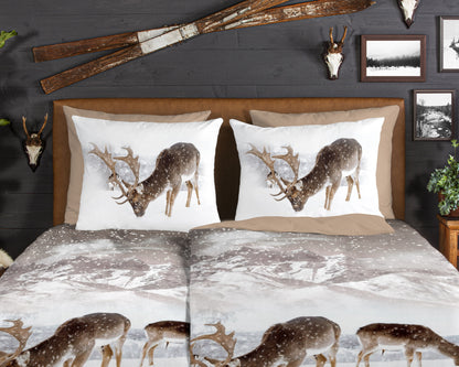 Dekbedovertrek Good Morning Flanel Winter - Duitsland 200x200 + 2* 80x80 cm