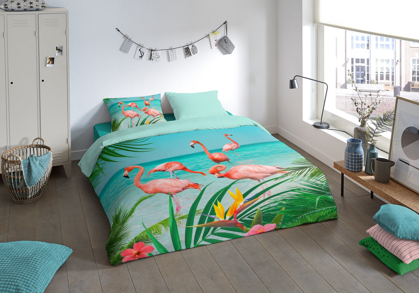 Dekbedovertrek Pure microvezel Flamingo