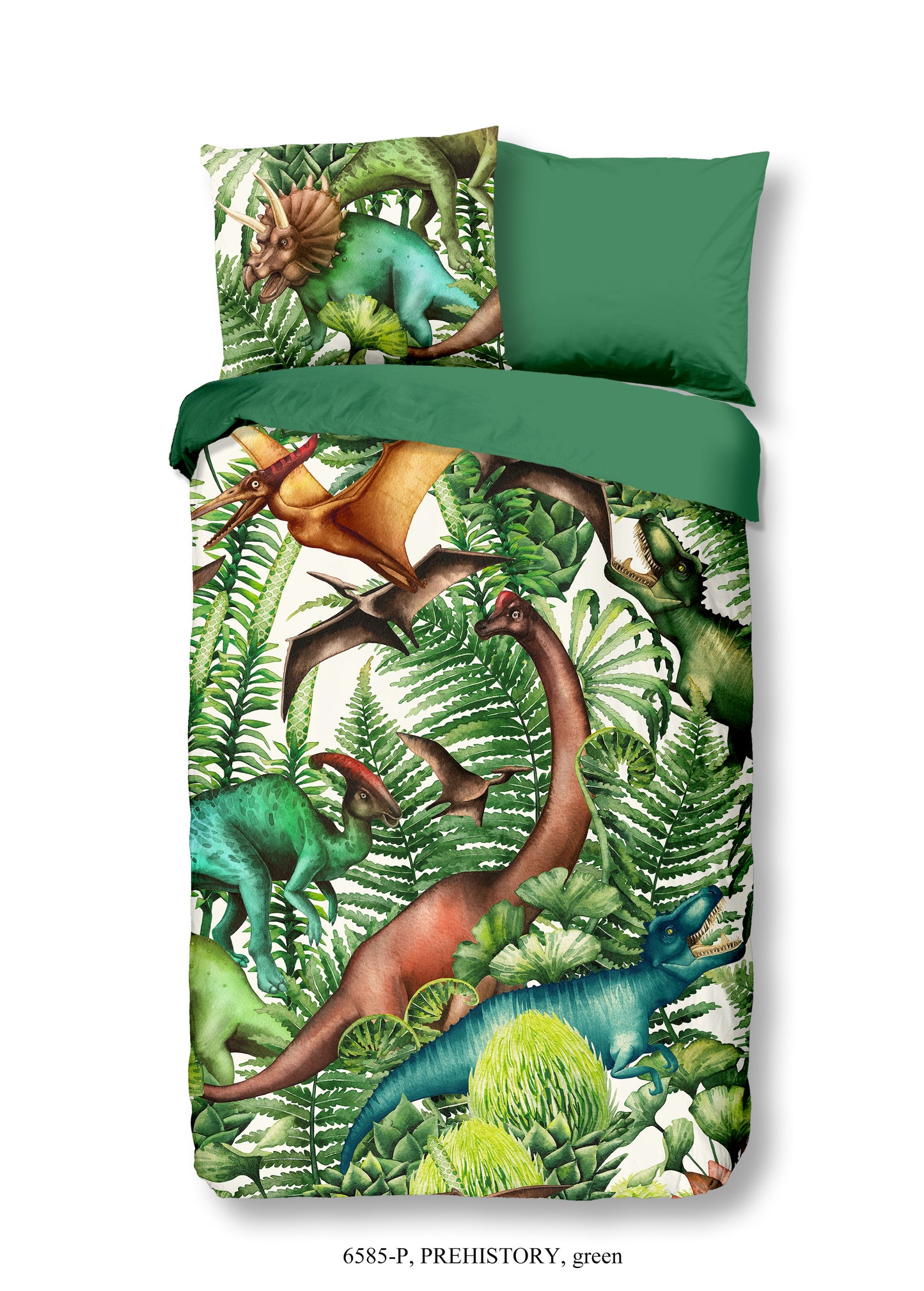 Kinderdekbedovertrek Good Morning Prehistory - 1 persoons 140Ã—200/220 cm