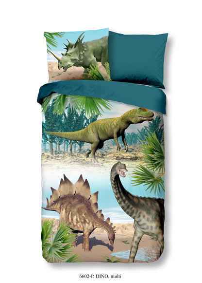 Kinderdekbedovertrek Good Morning Dino - 1 persoons 140Ã—200/220 cm
