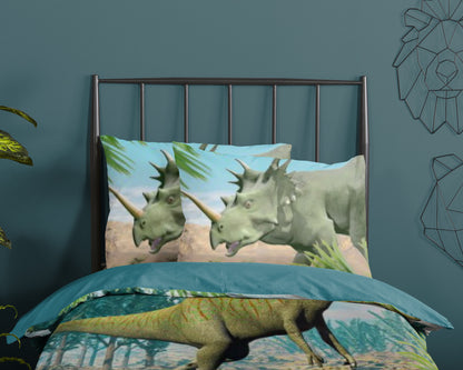 Kinderdekbedovertrek Good Morning Dino - 1 persoons 140Ã—200/220 cm