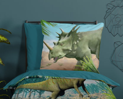 Kinderdekbedovertrek Good Morning Dino - Oostenrijk 140x200 + 1* 70x90 cm