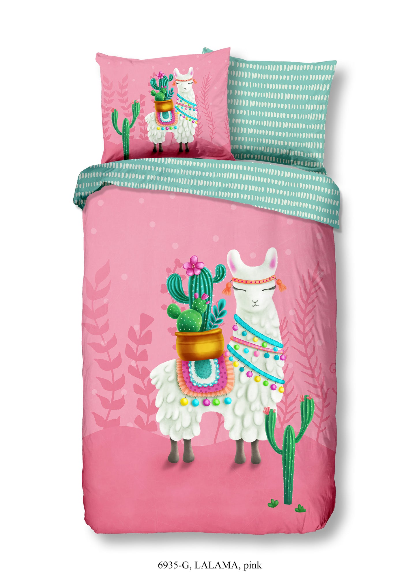 Kinderdekbedovertrek Good Morning Lalama - 1 persoons 140Ã—200/220 cm