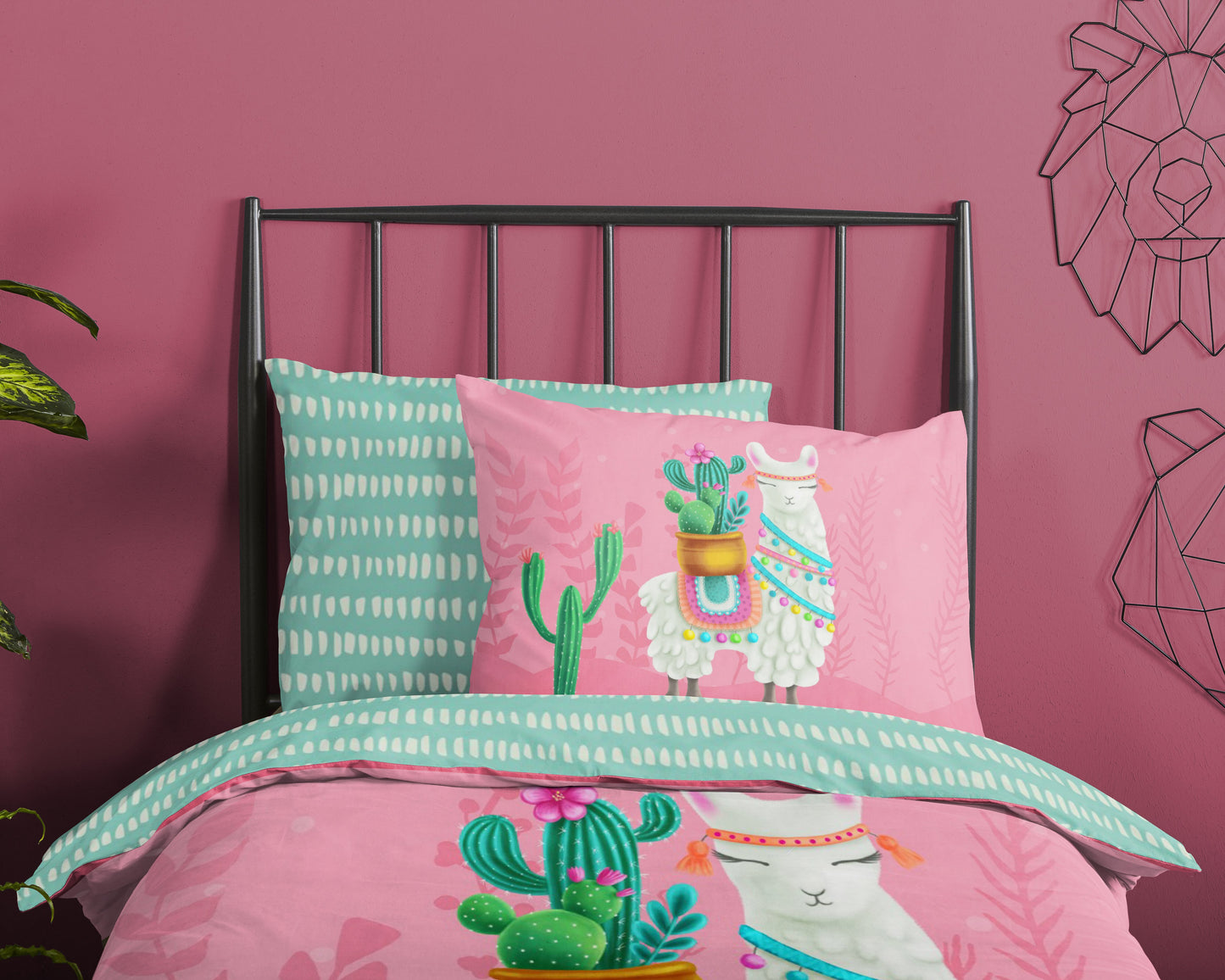 Kinderdekbedovertrek Good Morning Lalama - 1 persoons 140Ã—200/220 cm