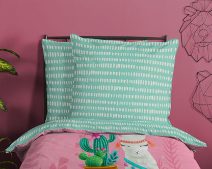 Kinderdekbedovertrek Good Morning Lalama - Oostenrijk 140x200 + 1* 70x90 cm