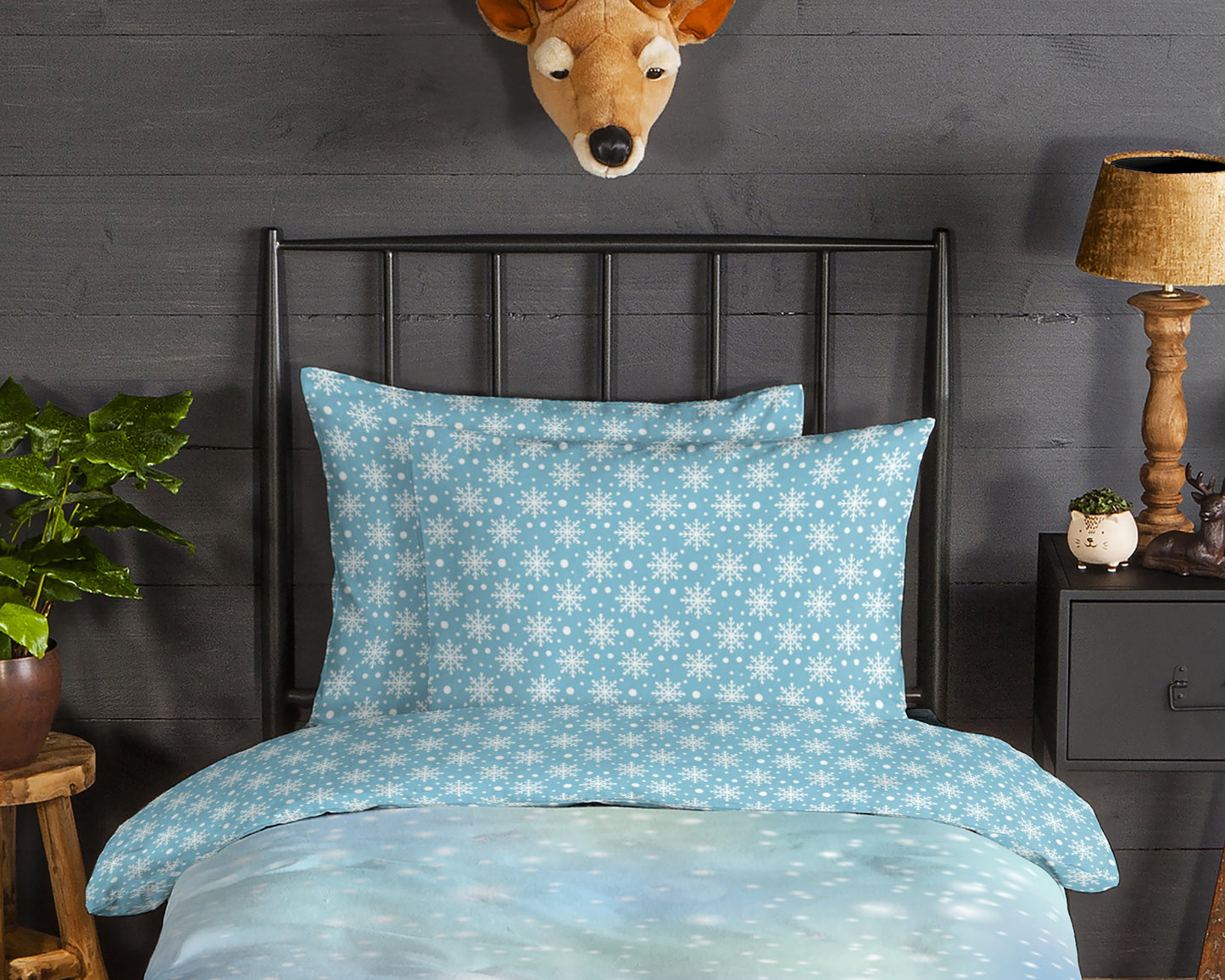 Kinderdekbedovertrek Good Morning Flanel Icebear - Oostenrijk 140x200 + 1* 70x90 cm