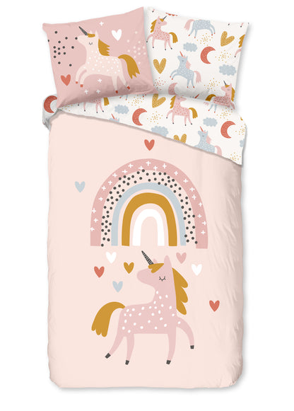 Kinderdekbedovertrek Good Morning Unilove - 1 persoons 140Ã—200/220 cm