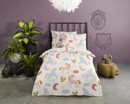 Kinderdekbedovertrek Good Morning Unilove - Peuter 120x150 cm